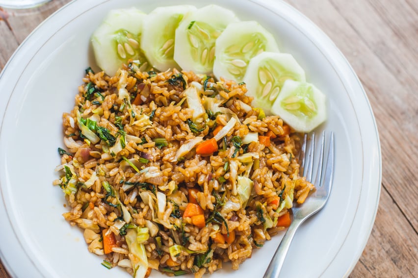 Nasi goreng indonesian stir-fried rice recipe